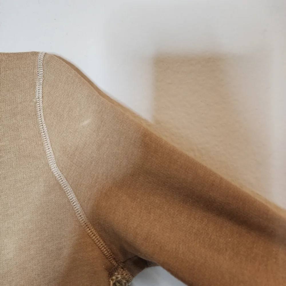 Prana wool-blend tan‎ demure drape cardigan.  Women's size medium